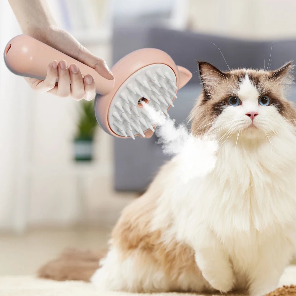 Hair Cleaning Brush With Mist Multifunctional Cat Grooming Brush Rechargeable Self Cleaning Slicker Brush For Pets Dogs & Catsb Pet Products - Mijn winkel