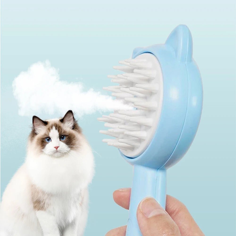 Hair Cleaning Brush With Mist Multifunctional Cat Grooming Brush Rechargeable Self Cleaning Slicker Brush For Pets Dogs & Catsb Pet Products - Mijn winkel