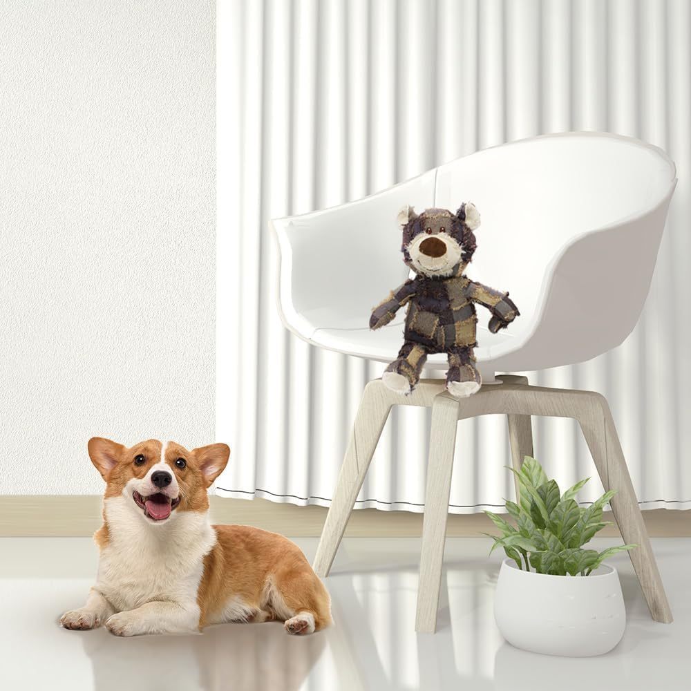 Indestructible Robust Bear, 2024 New Indestructible Squeaky Toys For Dogs, Durable Squeaky Dog Toys For Heavy Chewers, Interactive Dog Toys - Mijn winkel