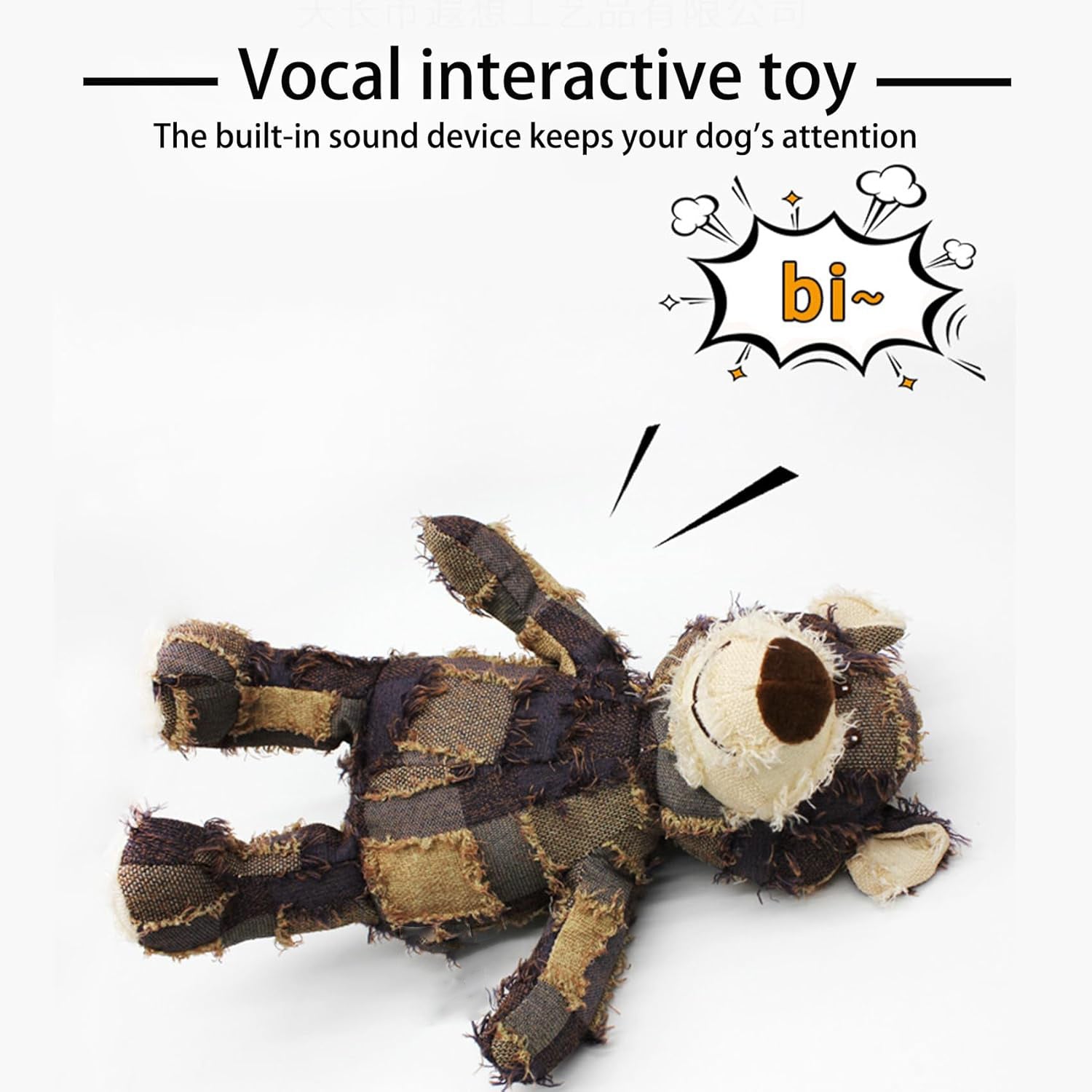 Indestructible Robust Bear, 2024 New Indestructible Squeaky Toys For Dogs, Durable Squeaky Dog Toys For Heavy Chewers, Interactive Dog Toys - Mijn winkel