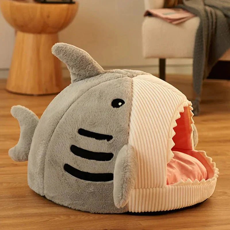 Luxury Plush Shark Pet Bed - Mijn winkel