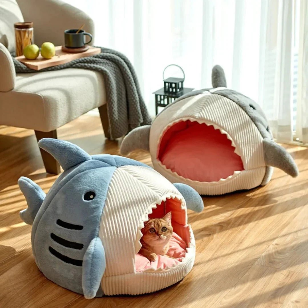 Luxury Plush Shark Pet Bed - Mijn winkel