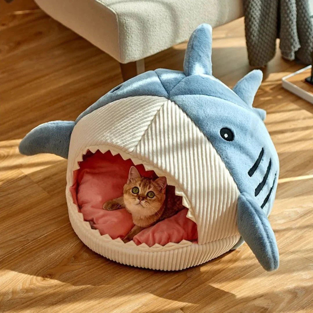 Luxury Plush Shark Pet Bed - Mijn winkel