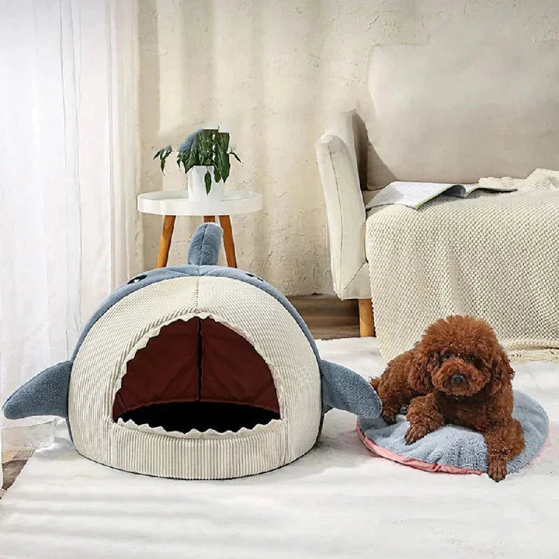 Luxury Plush Shark Pet Bed - Mijn winkel