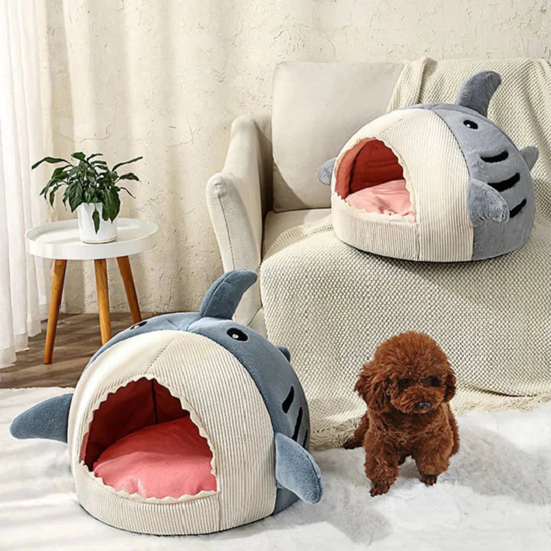 Luxury Plush Shark Pet Bed - Mijn winkel