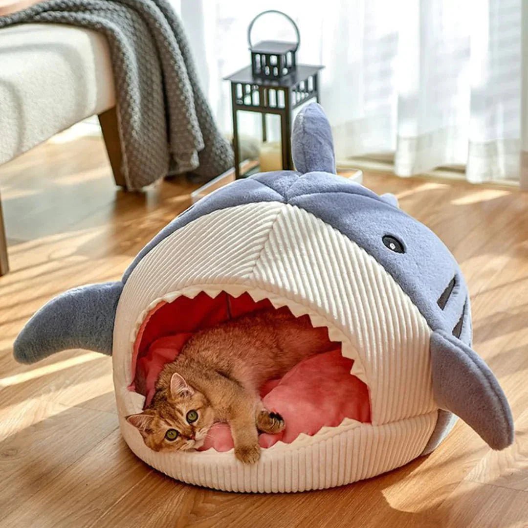Luxury Plush Shark Pet Bed - Mijn winkel