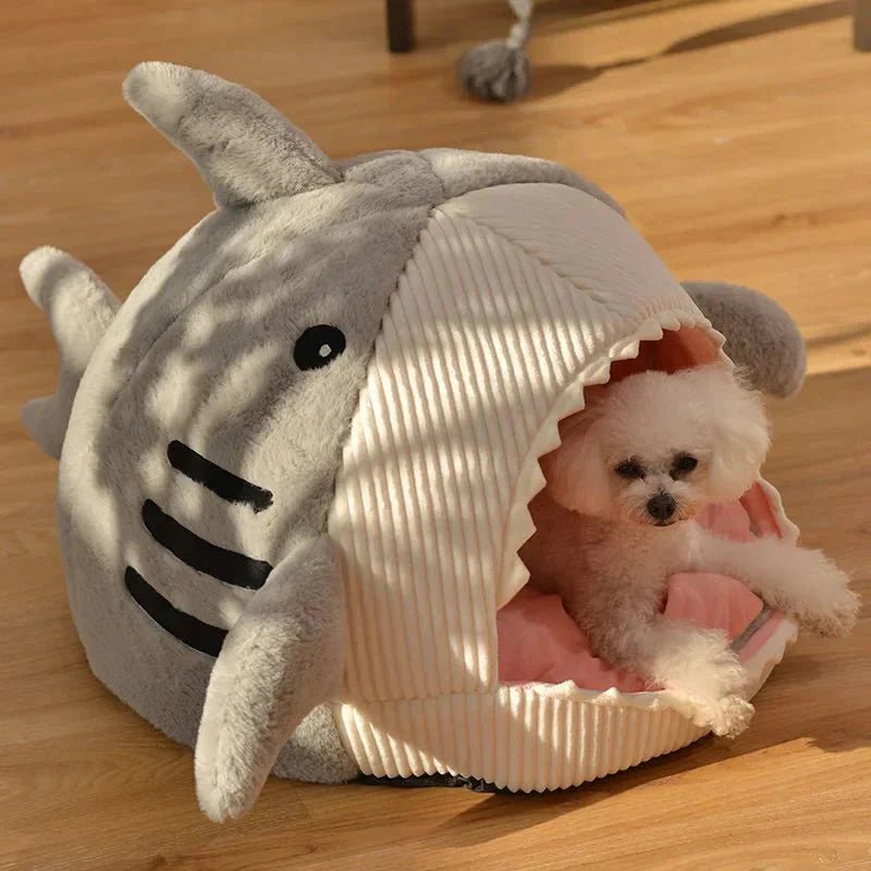 Luxury Plush Shark Pet Bed - Mijn winkel