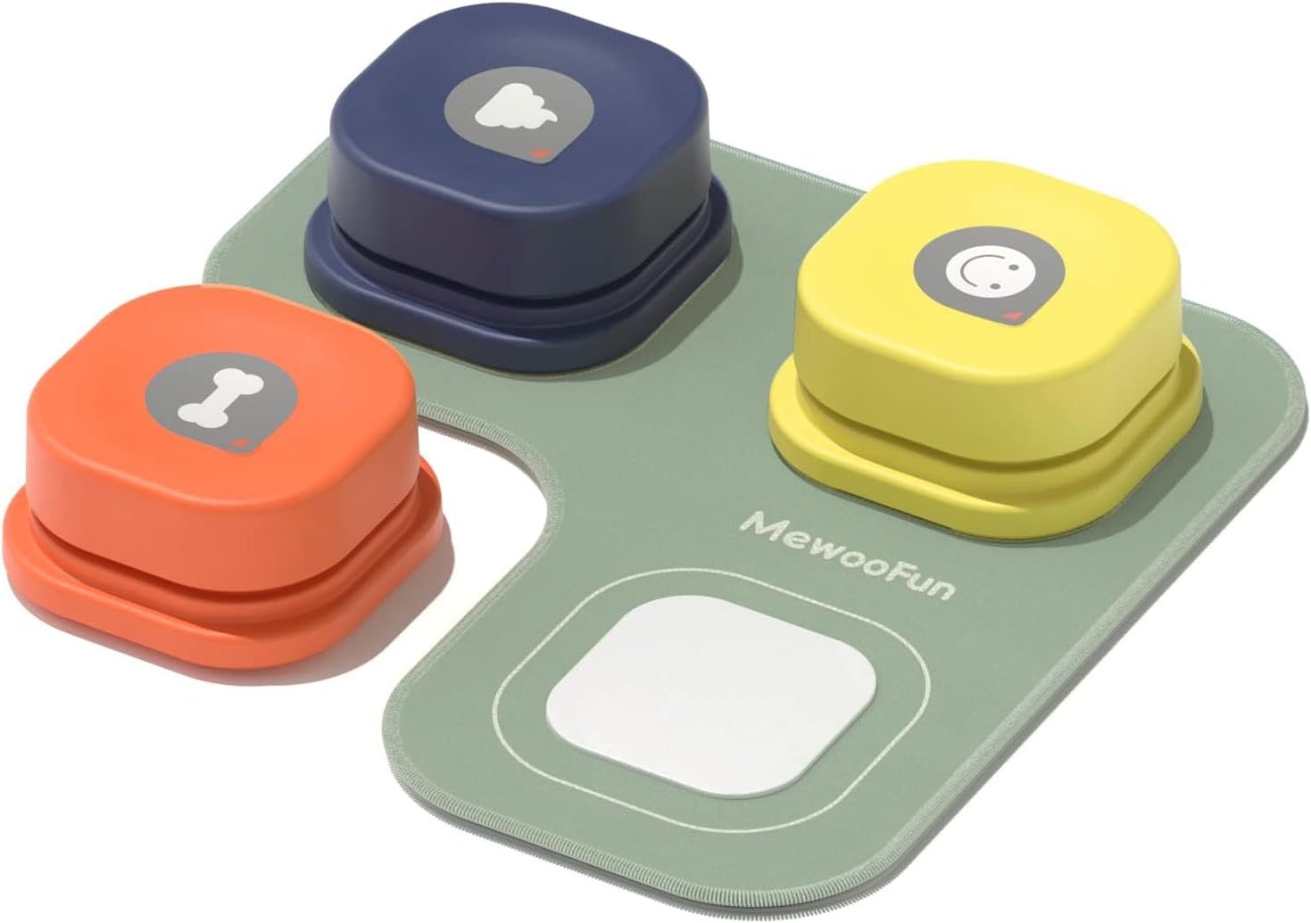 MEWOOFUN Dog Talking Buttons Set - 3 Recordable Communication Buttons With - Mijn winkel