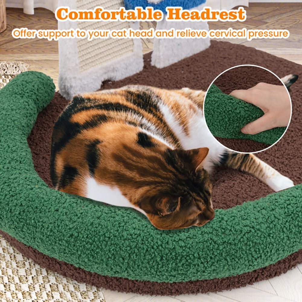 Mushroom Cat Bed Cat Claw Scratcher With Wide Bed And Sisal Scratch Panel - Mijn winkel