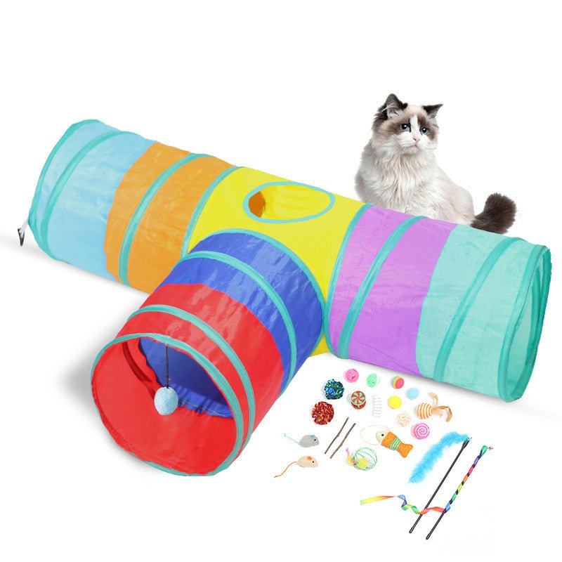 New Cat Tunnel Foldable Pet Climbing Path Cat Toys - Mijn winkel