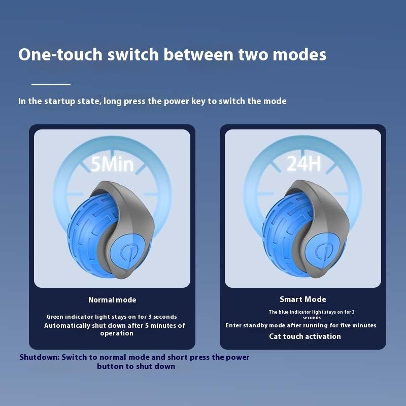 New Interactive Cat Toys Ball Auto Electric Rolling Ball Toys For Cat Kitty Pets Smart Automatic Teaser USB Rechargeable Cat Toy Pet Products - Mijn winkel