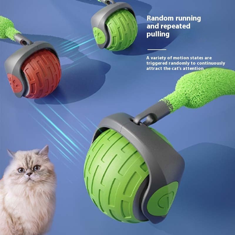 New Interactive Cat Toys Ball Auto Electric Rolling Ball Toys For Cat Kitty Pets Smart Automatic Teaser USB Rechargeable Cat Toy Pet Products - Mijn winkel