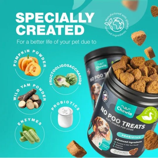 No Poo Chews For Dogs Coprophagia Deterrent For Dogs Forbid For Dogs Stool Eating Deterrent Dog Probiotics For Digestive Health Digestive Gut Immune Health Treats No Poop Eating For Dogs - Mijn winkel
