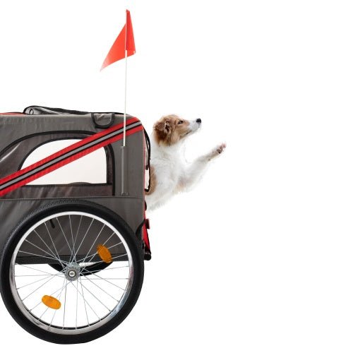 Outdoor Heavy Duty Foldable Utility Pet Stroller Dog Carriers Bicycle Trailer - Mijn winkel