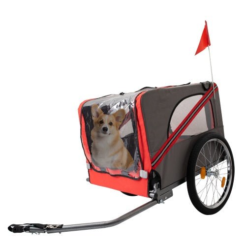 Outdoor Heavy Duty Foldable Utility Pet Stroller Dog Carriers Bicycle Trailer - Mijn winkel