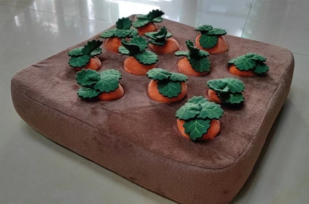 Pet Dog Toys Carrot Plush Toy Vegetable Chew Toy For Dogs Snuffle Mat For Dogs Cats Durable Chew Puppy Toy Dogs Accessories - Mijn winkel