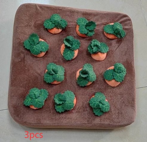 Pet Dog Toys Carrot Plush Toy Vegetable Chew Toy For Dogs Snuffle Mat For Dogs Cats Durable Chew Puppy Toy Dogs Accessories - Mijn winkel