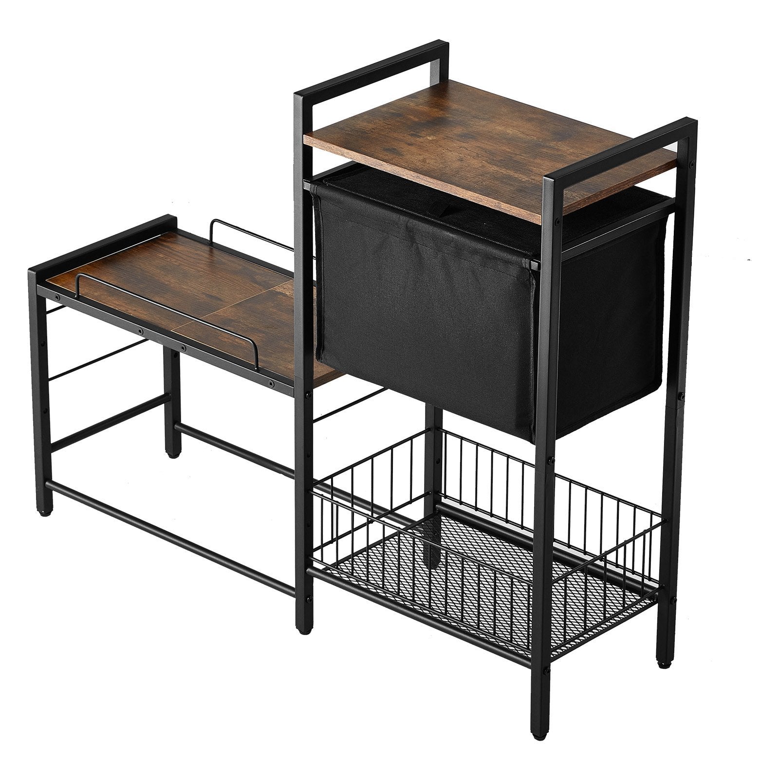 Pet Feeding Station With Storage Dog Food & Toy Organizer Raised Dog Bowls - Mijn winkel