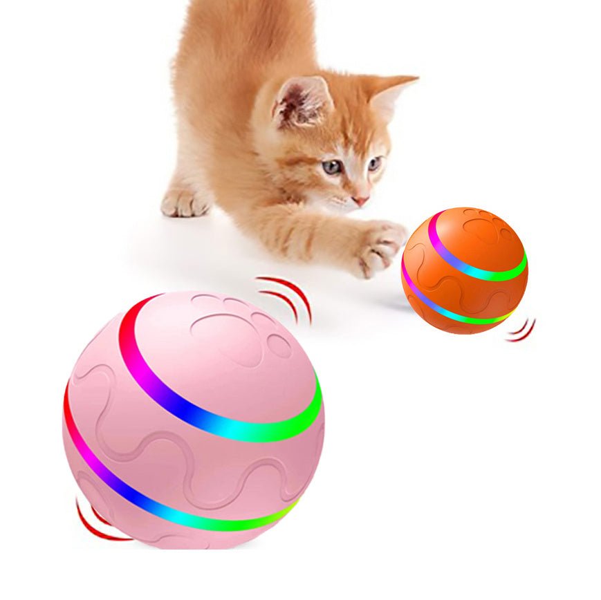Pet New Cat Wicked Ball Toy Intelligent Ball USB Cat Toys Self Rotating Ball Automatic Rotation Ball - Mijn winkel