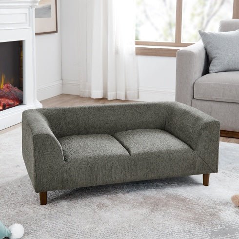 Pet Sofa With Backrest And Armrests, Modern Rectangular Pet Sofa Suitable For Medium And Large Dogs, Soft Cushion Comfortable Dog Sofa - Mijn winkel