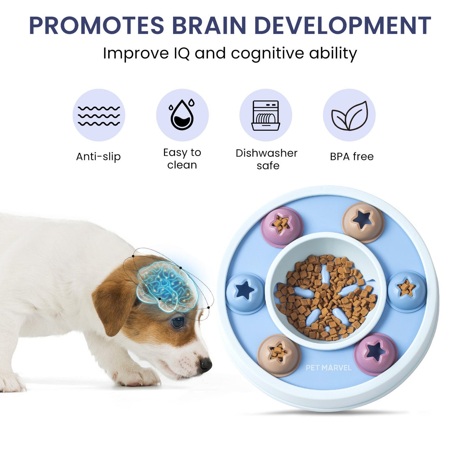 PETMARVEL Interactive Puzzle Game Dog Toy, Level 1 - 3 - Mijn winkel