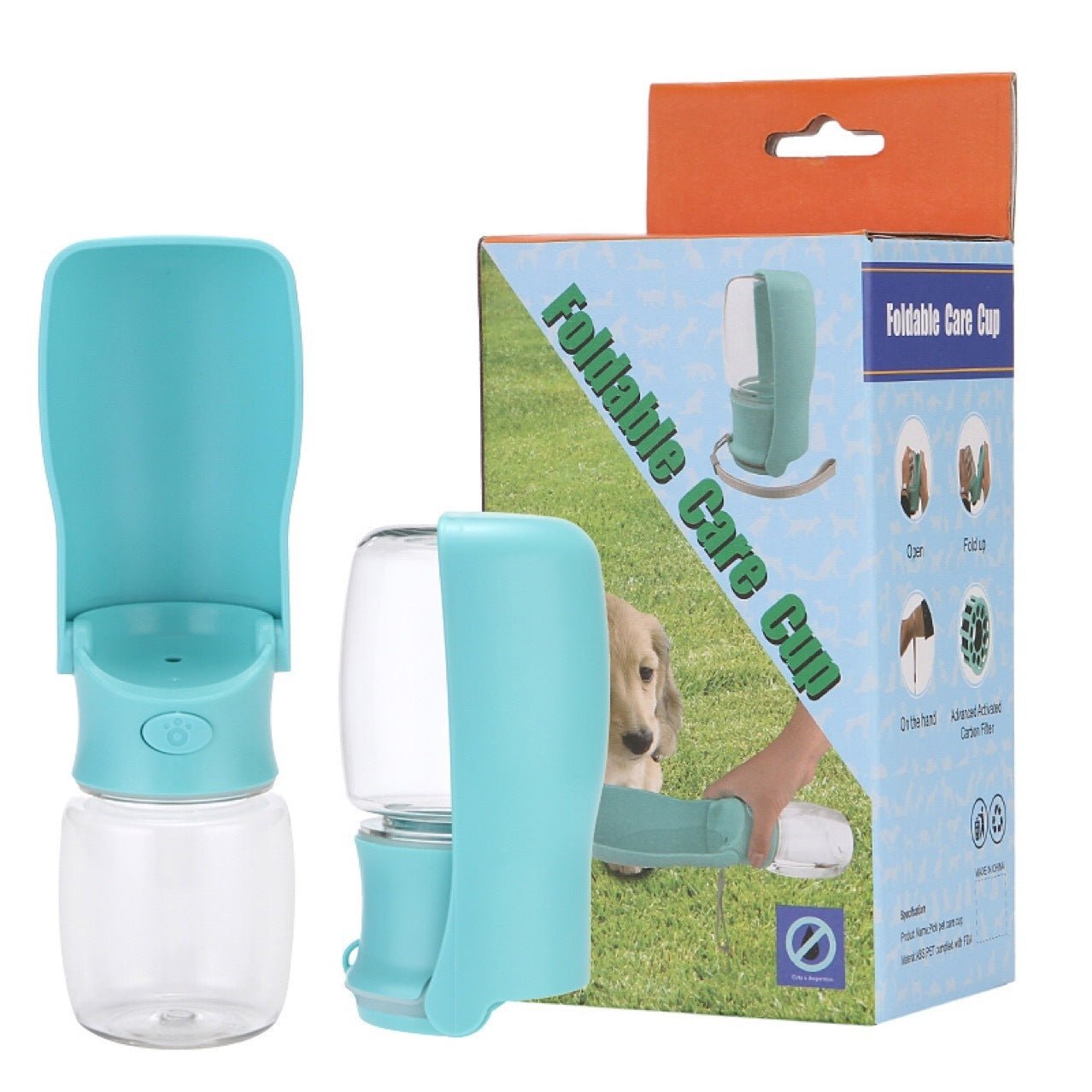 Portable Dog Water Bottle - Foldable Pet Dispenser - Mijn winkel