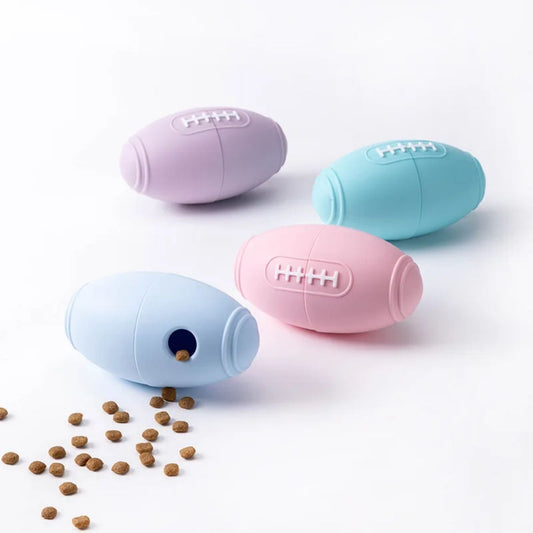 Silicone Toys For Pets Toys To Relieve Boredom For Dogs Bite Resistant Rugby Food Leaks - Mijn winkel