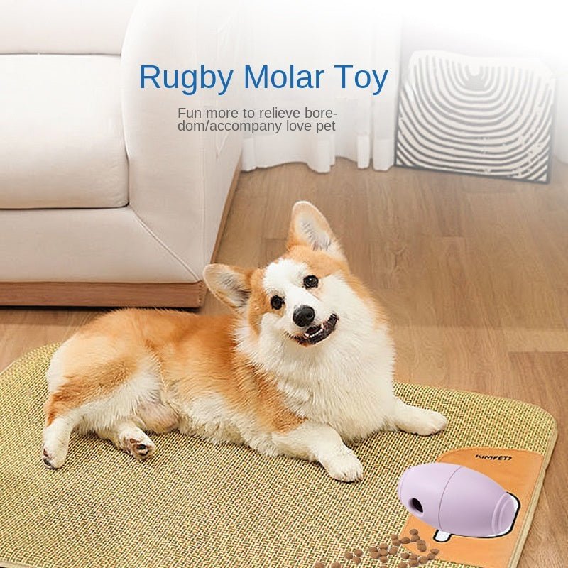 Silicone Toys For Pets Toys To Relieve Boredom For Dogs Bite Resistant Rugby Food Leaks - Mijn winkel