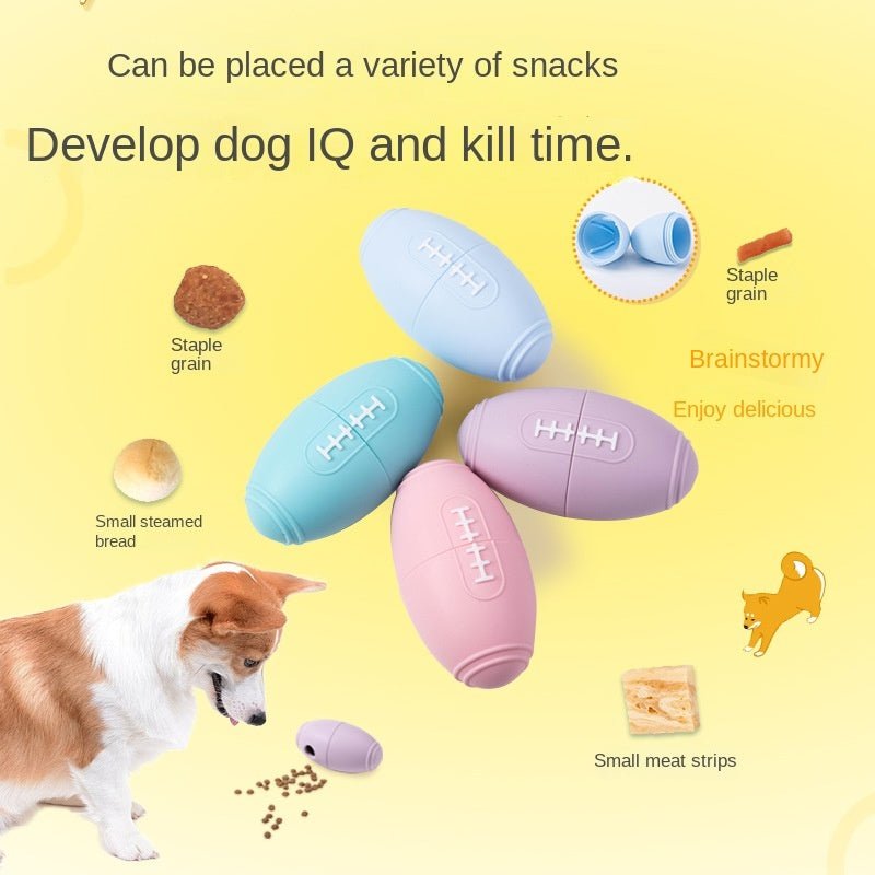 Silicone Toys For Pets Toys To Relieve Boredom For Dogs Bite Resistant Rugby Food Leaks - Mijn winkel