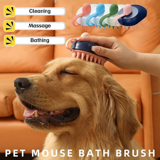 Soft Silicone Pets Hair Remover Comb Handheld Bath Shower Hair Shampoo Massage Brush For Dogs Cats Cleaning Tools Pet Products - Mijn winkel