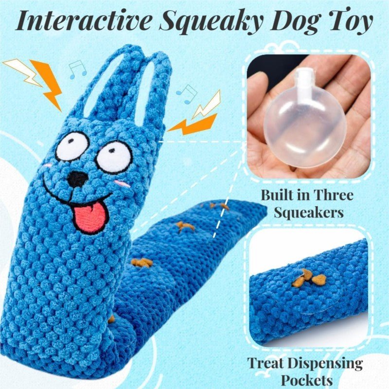 Squeaky Dog Puzzle Toys Interactive Plush Dog Toys Snuffle Mat For Dogs IQ Training Toys Foraging Instinct Training Puppy Toys - Mijn winkel