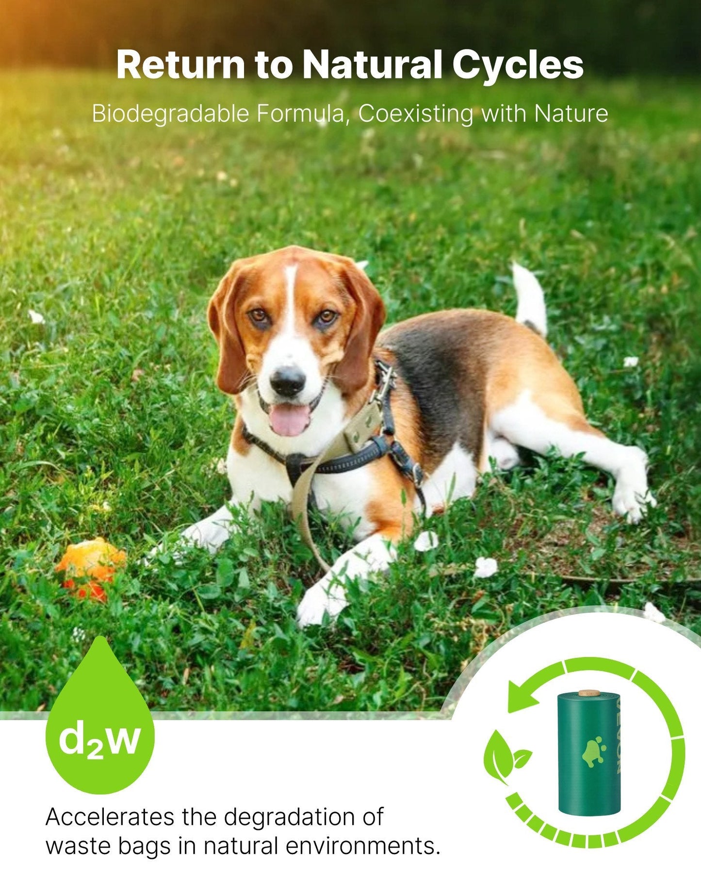 Thick Dog Poop Waste Bags Refill Rolls 270PCS Lavender Scented Biodegradable - Mijn winkel