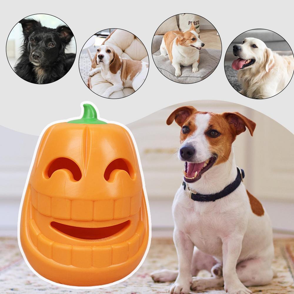 Tough Chew Toys For Dogs Dog Chew Toy For Aggressive Chewers Pumpkin Shape Indestructible Dog Toy Interactive Dog Toys Puppy - Mijn winkel