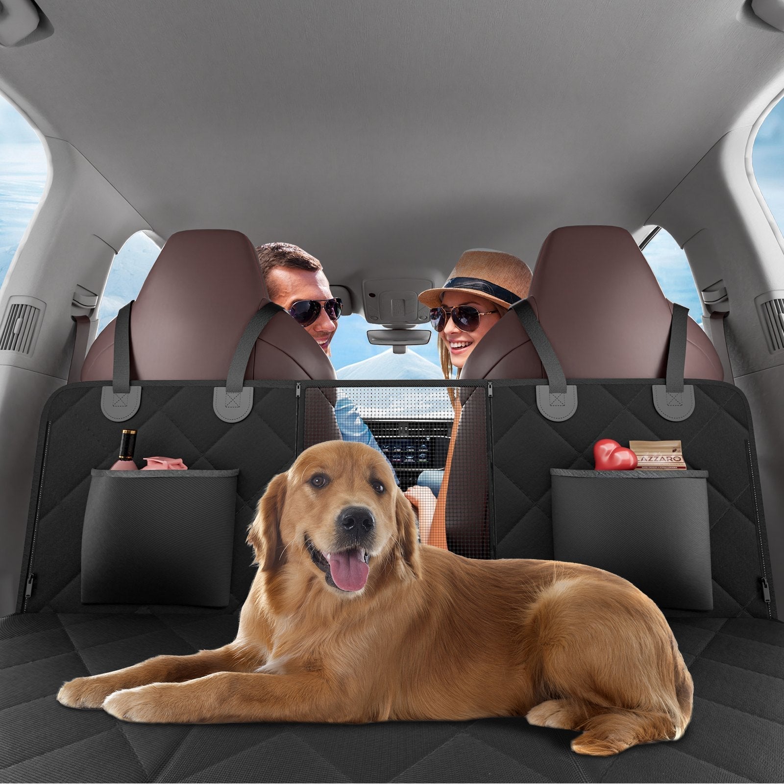 VEVOR 53 X 24.8 In Dog Car Seat Cover For Back Seat Waterproof 600D For Cars - Mijn winkel