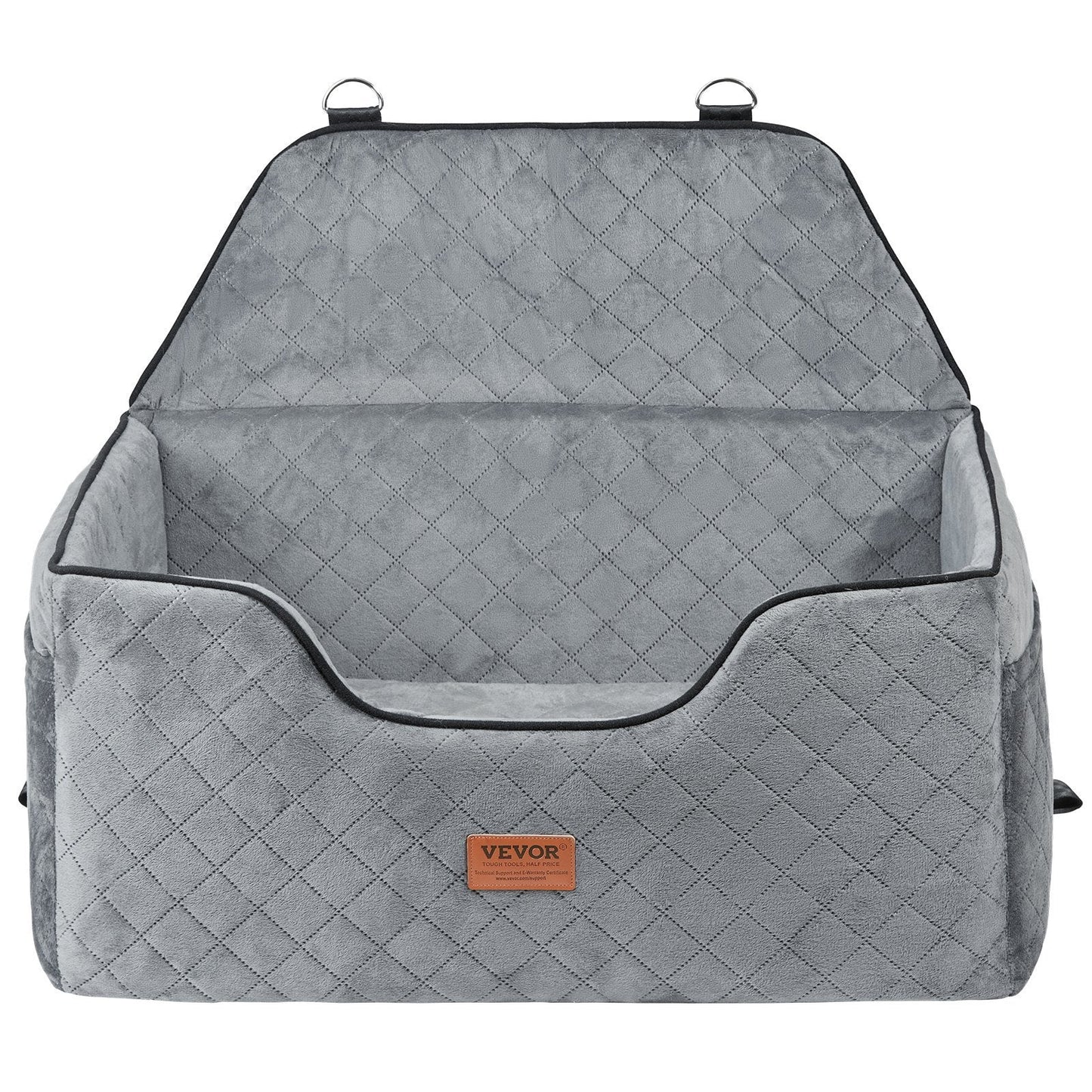 VEVOR Dog Booster Car Seat Pet Car Seat For Medium Large Dog Up To 55 Lbs Gray - Mijn winkel