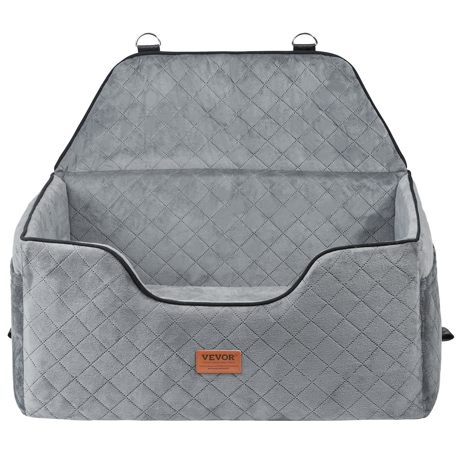 VEVOR Dog Booster Car Seat Pet Car Seat For Medium Large Dog Up To 55 Lbs Gray - Mijn winkel