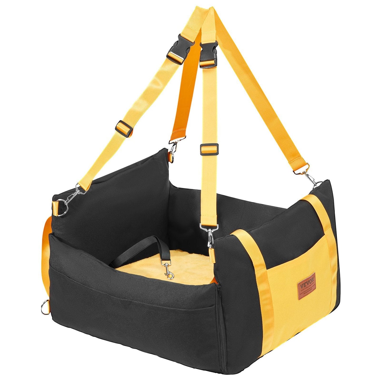 VEVOR Dog Booster Car Seat Pet Car Seat For Small Dog Up To 25lbs Black - Mijn winkel