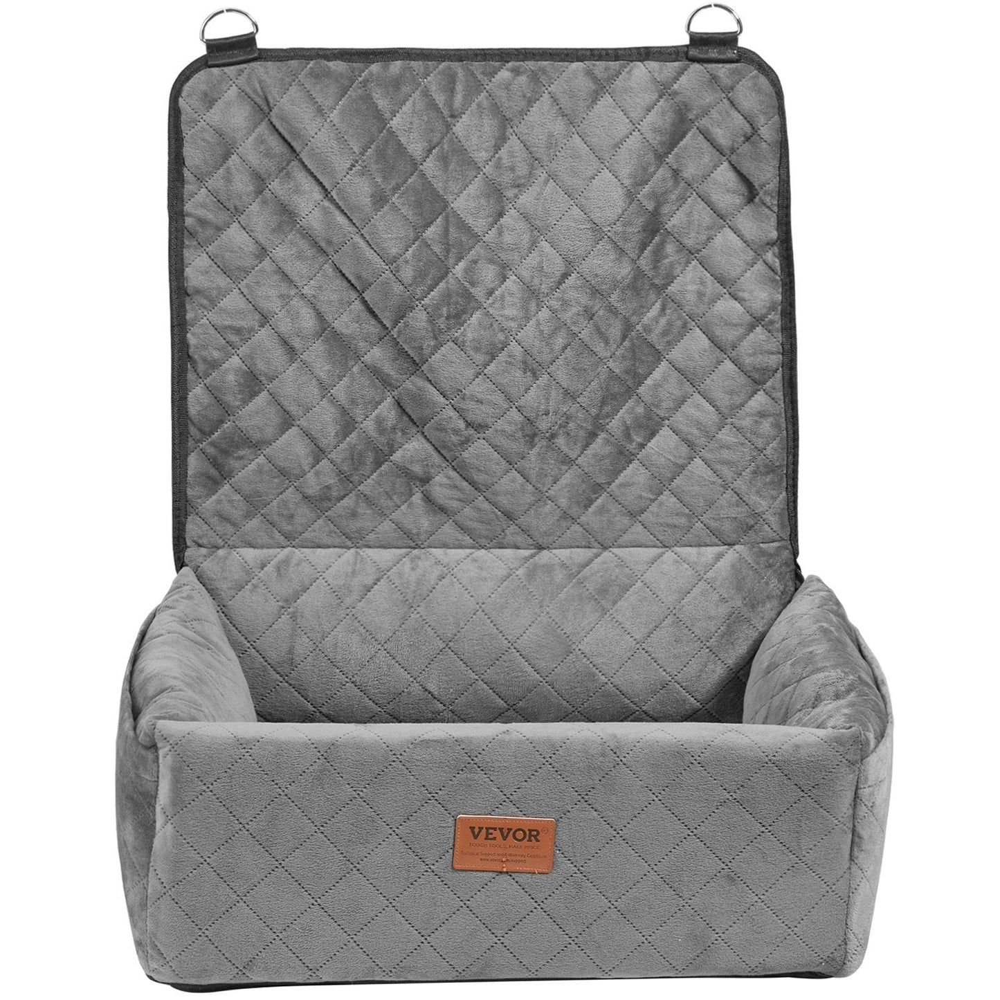 VEVOR Dog Booster Car Seat Pet Car Seat For Small Medium Dog Up To 40 Lbs Gray - Mijn winkel