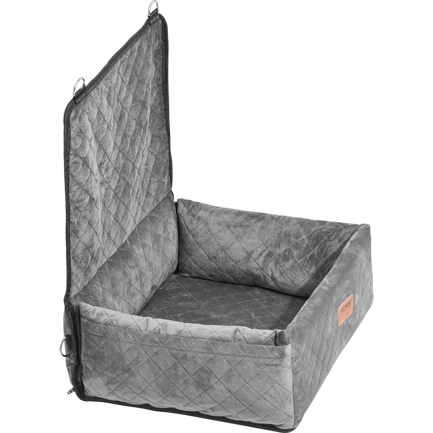 VEVOR Dog Booster Car Seat Pet Car Seat For Small Medium Dog Up To 40 Lbs Gray - Mijn winkel
