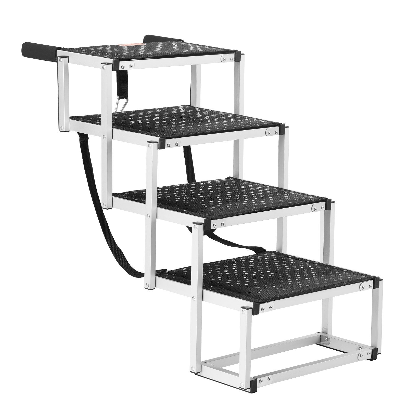 VEVOR Dog Stair For Cars 4 - step Folding Dog Steps Aluminum Loads Up To 150 Lbs - Mijn winkel