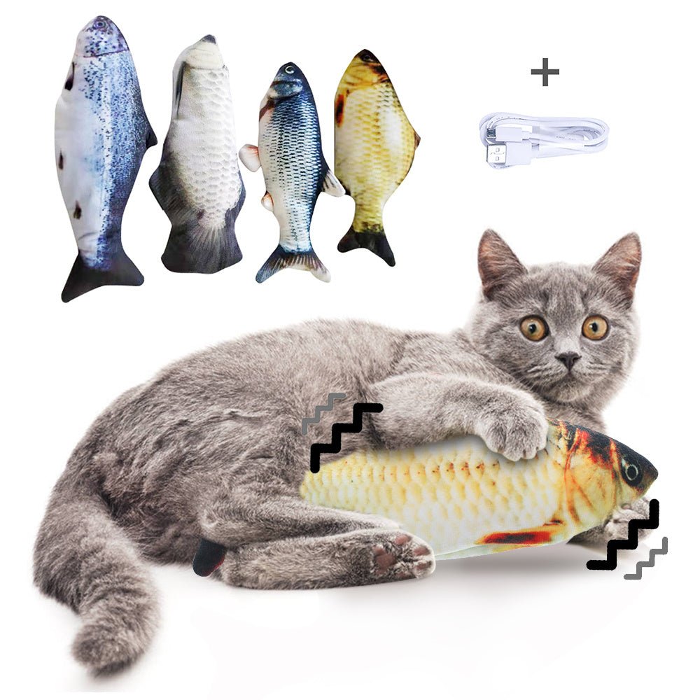 Without Cat Nip Version - Electric Jumping Fish Simulation Electric Fish Toy - Mijn winkel
