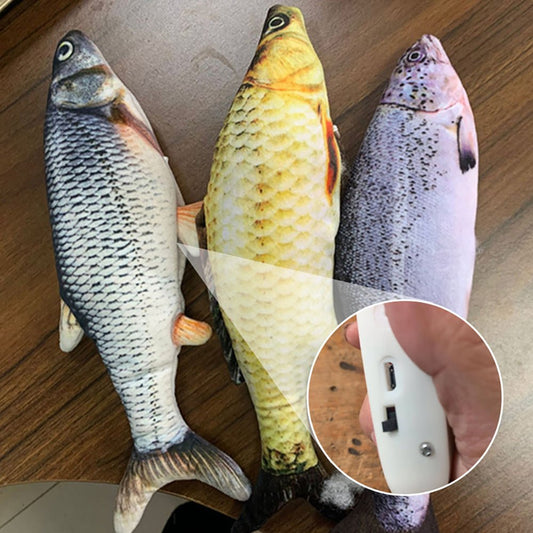 Without Cat Nip Version - Electric Jumping Fish Simulation Electric Fish Toy - Mijn winkel