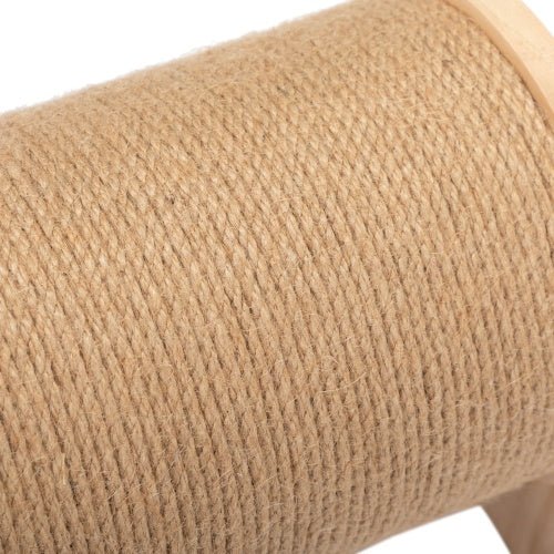 Wooden Cat Scratch Post, 360 Degree Rotating Cat Scratch Toy With Bell, Suitable For Indoor Cats And Kittens, Natural Color - Mijn winkel