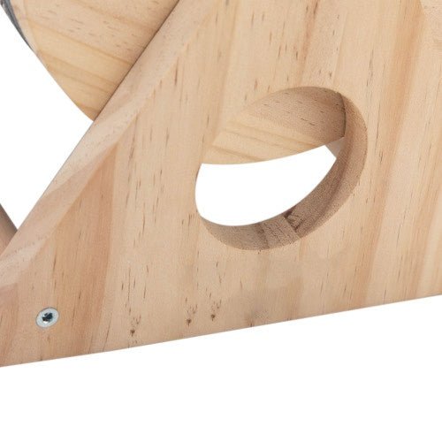 Wooden Cat Scratch Post, 360 Degree Rotating Cat Scratch Toy With Bell, Suitable For Indoor Cats And Kittens, Natural Color - Mijn winkel